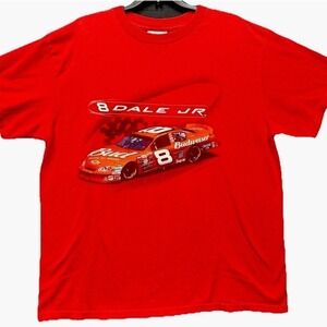 Dale Jr 2005 Nextel Cup T-Shirt Men's Size L Red NASCAR Racing Winners Circle